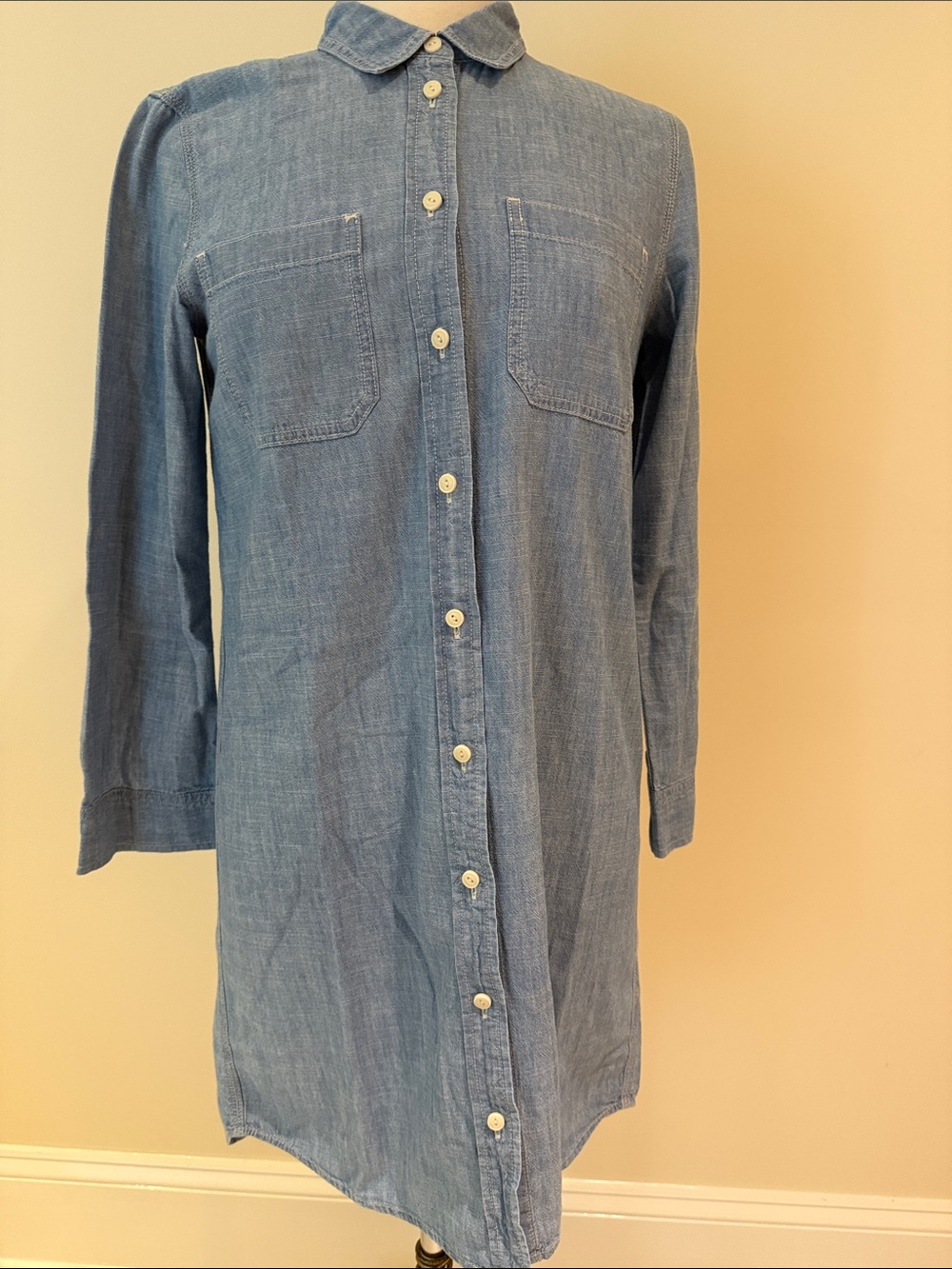 J. Crew Chambray Shirt Dress size Small